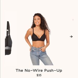 Lively No-Wire push up bra, black sz 34DD